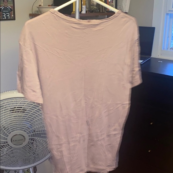 Men’s Purple H&M Frayed collar Tshirt - Picture 5 of 5